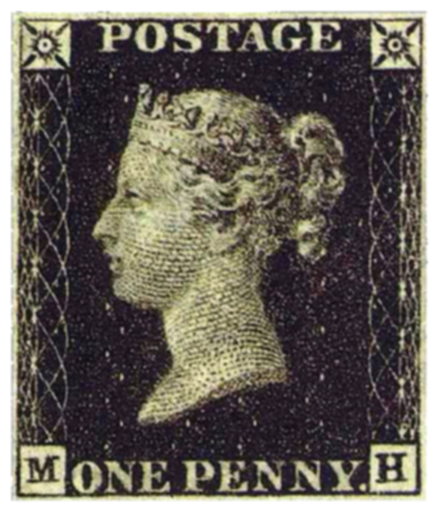 Die erste Briefmarke der Welt: „One Penny Black“ Penny_black